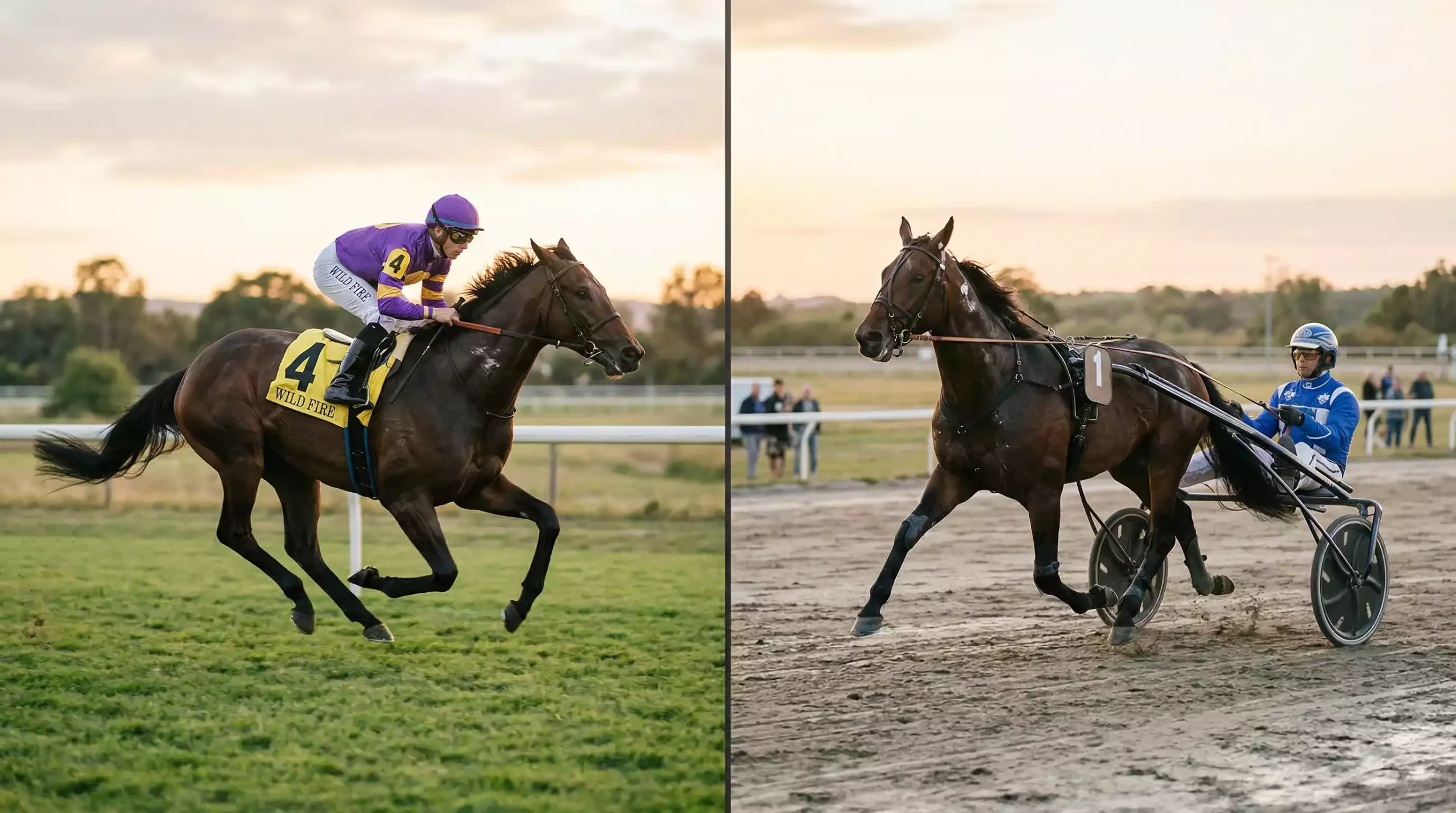 galopprennen trabrennen unterschied rennbahn