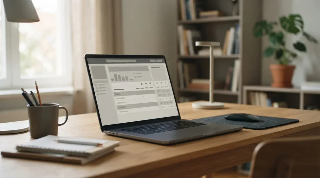 Laptop mit Live-Wetten-Interface während eines laufenden Fußballspiels