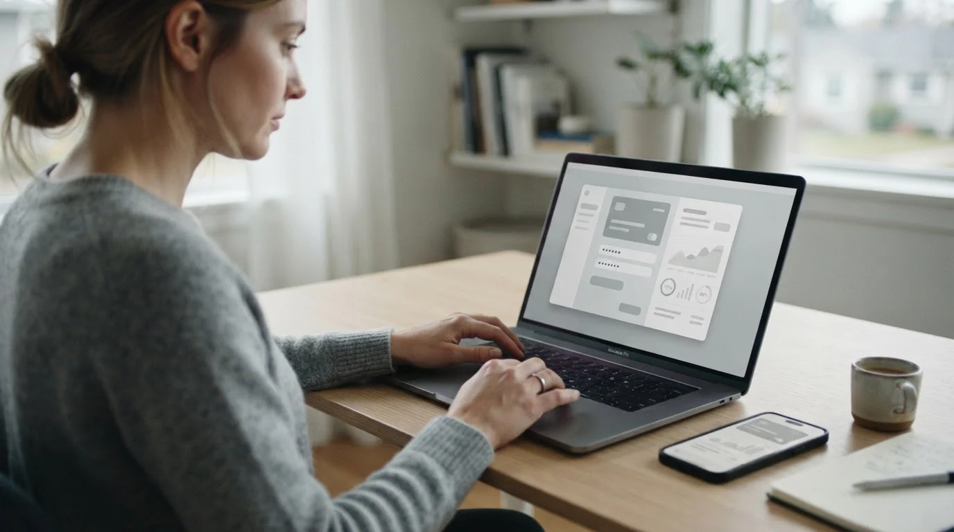 Abstrakte Darstellung digitaler Zahlungsabwicklung beim Online-Wetten